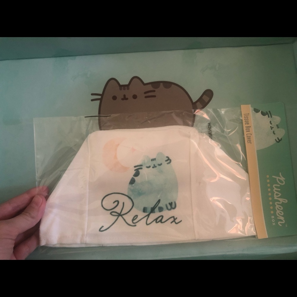 Pusheen tissue box cover